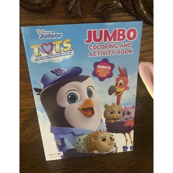 T.O.T.S. Tiny Ones Transport Service Gift Basket Set Plush Blondie The Bunny - Picture 6 of 7